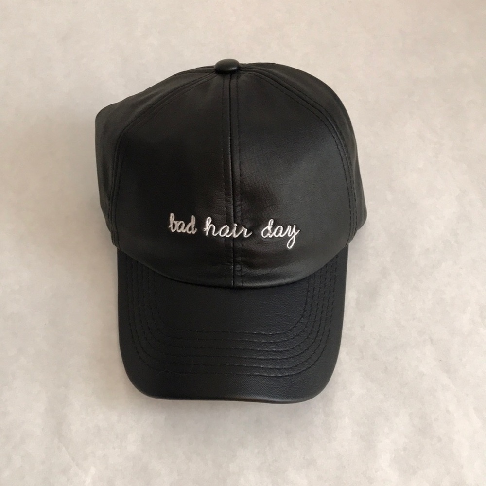 “Bad Hair Day” Black Baseball Cap
